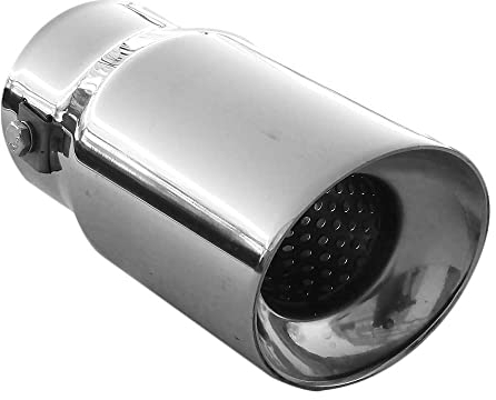 Universal Auspuffblende Endrohr Endrohr Sport Schalldämpfer Edelstahl Chrom