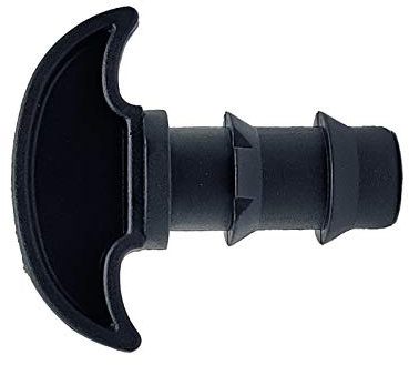 RIEGOPRO Tapón Final Goteo Negro 16mm Bolsa de 10 Unidades para Riego por Goteo y jardinería