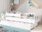 Kids Collective Kinderbett 80x160 | 80x180 | 90x200 cm mit Schublade, Rausfallschutz & Lattenrost in weiß 200 x 90 Mädchen Jungen Bett