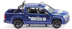 Wiking 031145 H0 Volkswagen Amarok GP, THW Seitenschutz blau Spur HO 1:87