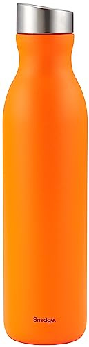 Smidge Reusable Water Bottle 750ml Citrus – Insulated Stainless Steel Flask for Hot & Cold Drinks, Leakproof & BPA-Free, No Metallic Taste
