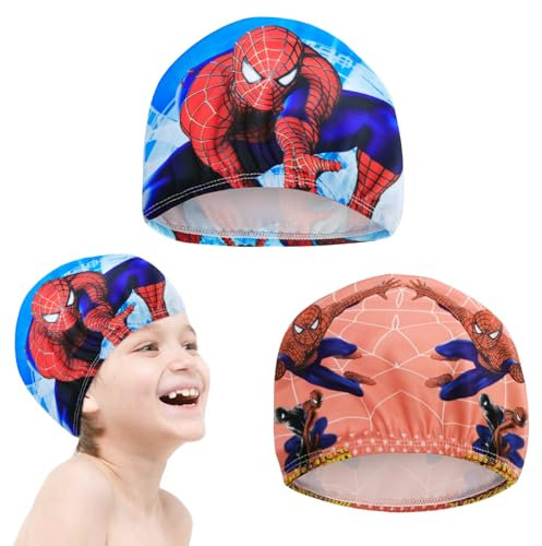 VAVICRAP Badekappe Kinder Jungen Schwimmmütze Badekappe Junge Badekappe Kinder Cartoon Schwimmmütze Kinder Badekappen für Jugend Jungen mädchen