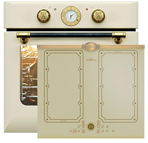 Kaiser spis set Inbyggd ugn EH 6432 ElfBE Eco+KCT 6192 FI ElfEm, Elektri, Autark, 68 L induktionshäll 60 cm FREE ZONE med 2 FLEX induktionssänger