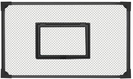 Hellery Tapa de Repuesto para Acuario, Autoensamblable, con Red Antisalto, Accesorio Negro para Tapa de Acuario, Multifuncional, Fácil de Instalar, 60x30cm