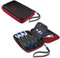 Harrows Darttasche Blaze Pro 6 | Dart Case Dartshalter I Darts Case fasst 6 Darts | für 6 Dartpfeile komplett montiert und Dartzubehör (Lackrot)