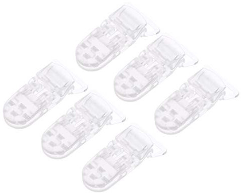 NUOBESTY 25 Piezas Pinza de Chupete Clips de Chupeteros para Niños