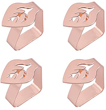 SUpoetry 4 Stück Tischdeckenklammern, Tischklammern für Dicke Tische, Tischdeckenklammern für Draußen, Tischklammern, Geeignet für Desktop Tischdecke mit Clips Fixieren 4.6cm