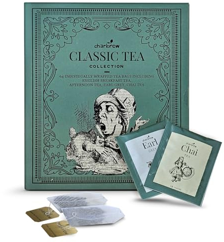 Charbrew Mad Hatter Tea Book Gift - 64 Individually Wrapped Envelopes