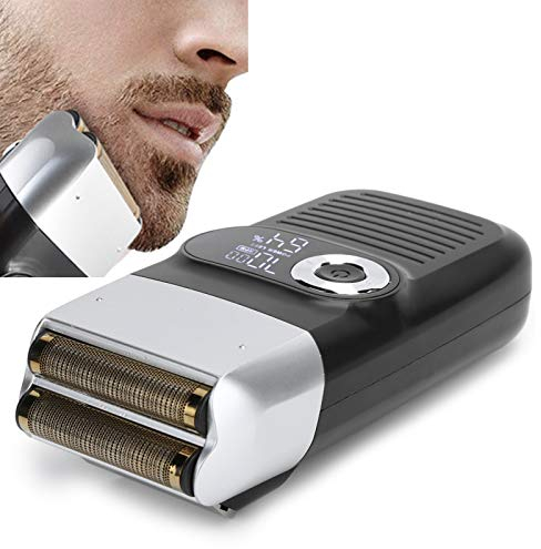 AYNEFY Rasierer herren elektrisch,Folienrasierer herren Elektrischer Folienrasierer USB Wiederaufladbar 2 in 1 Glatzkopf Bartschneider LCD Schnurrbartrasierer Folienrasierer Für Herren fürMänner