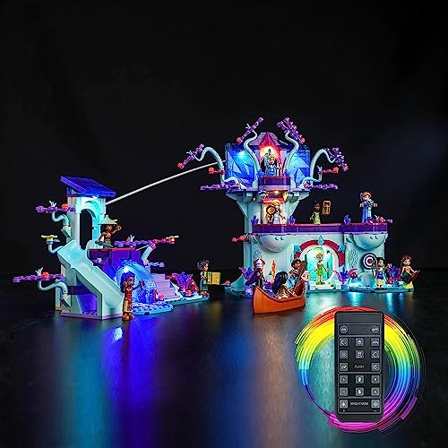 Kit d'éclairage télécommandé pour Lego La cabane dans l'arbre enchantée 43215 (Pas Lego), Ensemble d'éclairage LED pour Lego Disney La cabane dans l'arbre enchantée Creative Toys