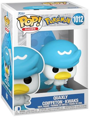 Funko POP! Games: Pokemon - Quaxly - Kwaks - Vinyl-Sammelfigur - Geschenkidee - Offizielle Handelswaren - Spielzeug Für Kinder und Erwachsene - Video Games Fans - Modellfigur Für Sammler und Display