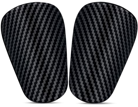 2St Mini Schienbeinschoner Fußball, 10x6cm Gestreift Mini Schienbeinschoner Schutzausrüstung Schienbeinschoner für Erwachsene Jugendliche Frauen Männer Herren Jungen Mädchen