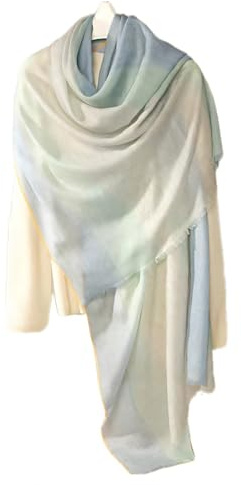 Cashmere-Soft Water-Soluble Wool Scarf Shawl - 200GSM Lightweight Pashmina Wrap for Women, Elegant Travel & Wedding Accessory with Evening Dress