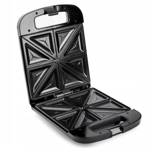 Huslog Sandwicheras eléctrica para sándwiches XXL para 4 sándwiches, 1400 W, negro