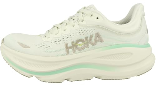 Hoka Femme Bondi 9 Road-Running-Shoes, Truffle Salt Sea Glass, 38 2/3 EU
