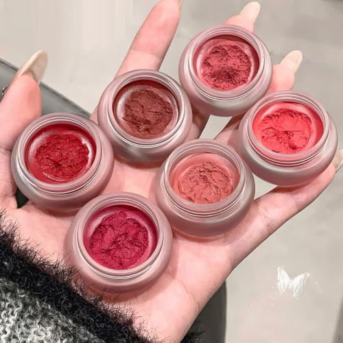 KARLOR Colorete cremoso, mate melocotón, rosa cremoso, rubor rosa, barro de labios, crema de rubor de terciopelo, crema de rubor de mousse, rubor de maquillaje, rubor de melocotón, mates para niñas y