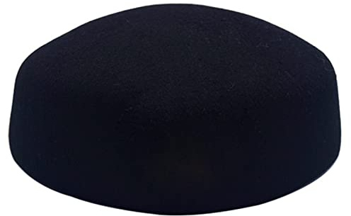 MISUVRSE Hostess Hat Pillbox per le donne Cap Airline Air Hostess Hostess Pill Box Hat, Black Bailey senza, Taglia unica
