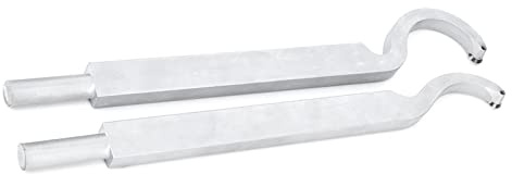 Spacnana Set di Utensili per Tornitura del Legno, 2 Utensili per Svuotare il Legno e Scalpello Rotante, 45 Acciaio Forgiato, Ideale per Torni Manuali e CNC
