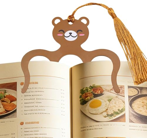 Fermapagine | Antiscivolo in Metallo con Design Decorativo a Forma di Animale - Fermaglio Portapagine per Aprire Libri | Per ricettari, quaderni, documenti, donne, uomini, bambini, lettori, casa, uffi
