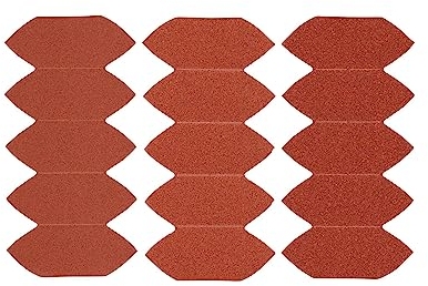 STANLEY ‎STA32477-XJ 15 Fogli di Carta abrasiva per punti di dettaglio Grana mista