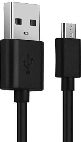CELLONIC USB Kabel 1m kompatibel mit Gigaset GS280 / GS270 / GS270 Plus / GS185 / GS180 / GS170 / GS160 / GS100 Ladekabel Micro USB auf USB A 2.0 Datenkabel 2A schwarz PVC