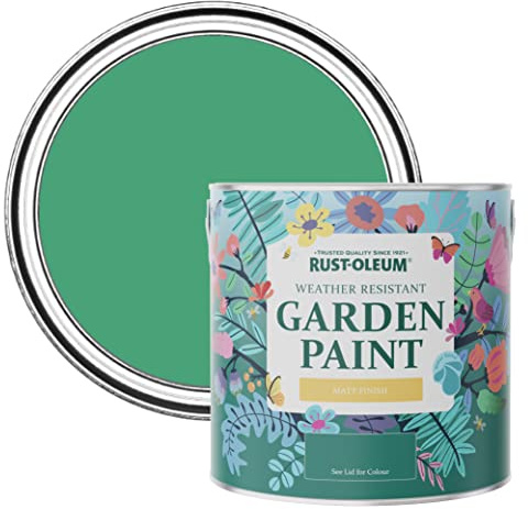 Rust-Oleum Green Mould-Resistant Garden Paint In Matt Finish - Emerald 2.5L