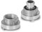 EBERTH 1 Festkupplung und Saugkupplung im Set, Storz D Schlauchkupplung 1 Zoll, Durchmesser Innengewinde 33mm, Außendurchmesser Schlauchtülle 25mm, Aluminium Kupplung mit Dichtung, Storz 25-D
