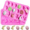 2 Stück Ostern Silikon Schokoladenformen, Osterei Silikonform, Osterhase Silikon Form, Ostern Backform Kuchenform, für Machen Kekse, Schokolade, Kuchen, Handgefertigte Seife