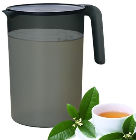 Pichet De Stockage De Liquide pour Réfrigérateur | 2L Grands Cruches d'eau en Plastique avec Couvercle, Pichet À Jus pour Les Fêtes, Récipients pour Boissons en Pichet d'eau Chaude Froide