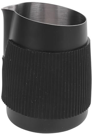 Brocca per Vapore per caffè in Acciaio Inossidabile da 420 Ml con Isolamento Sottovuoto, Design a Doppia Parete, Brocca per Schiuma di Latte, Tazza per Montalatte con Bilancia