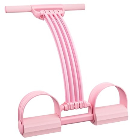Cuerda de tensión multifunción, bandas elásticas de ejercicio de 8 tubos, resistencia con asa y pedal, correa de estiramiento antideslizante para abdomen, cintura, brazos y piernas, bandas d