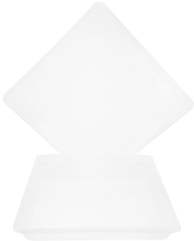 Hemobllo Lot de 2 Plateaux en Plastique Carré pour Pots Hydroponiques, Collecte d'eau, Matériau PP Solide, pour Salle de Bain et Boutique de Fleurs
