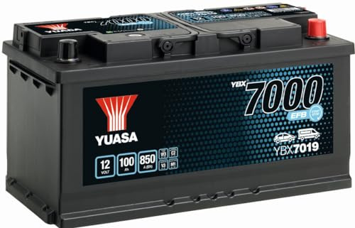 Yuasa YBX7019 12V 100Ah 850CCA EFB Start Stop High Performance Car Battery