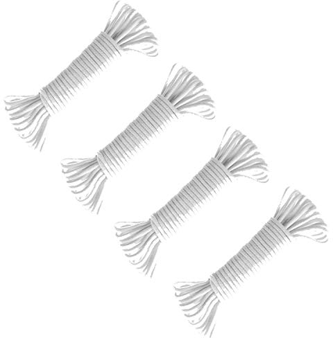 ORIMERC 120 feet 4mm Self Watering Capillary Wick Cord Vacation Plant Sitter DIY Hydroponic Wicking Self-Watering Planter Pot Automatic Water System Device Potted Violet Auto Seedling Waterer Rope