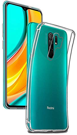 - Funda Carcasa Gel Transparente para XIAOMI REDMI 9 - Poco M2, Ultra Fina 0,33mm, Silicona TPU de Alta Resistencia y Flexibilidad
