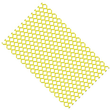 Auto Rücklicht Aufkleber,Asudaro 48cmx30cm Wasserdicht Nebelscheinwerfer Rückleuchten Blinker Aufkleber Wabenlichter Aufkleber Quadratische Reflektierende Auto SUV RV Rücklicht Aufkleber gelb