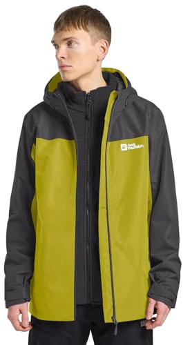 Jack Wolfskin Herren Taubenberg 3in1 Jkt M, Chartreuse, L EU
