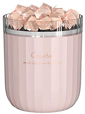 Inkoby Humidificador de Aire de Aromaterapia de Cristal con LáMpara de AtmóSfera Difusor de Aceite de Aroma USB PortáTil para el Hogar Rosa