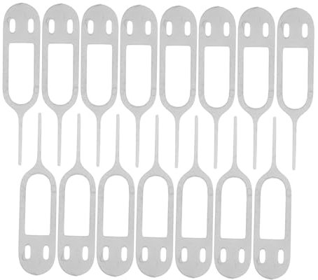 HOOTNEE 50 Pièces Aiguille de Retrait de Carte de téléphone Portable Broche sim Broche d'éjecteur goupille de Retrait de Carte Outil de Suppression de Carte SIM Acier Inoxydable