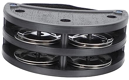 UKCOCO Fuß-tamburin Mit Verstellbarem Band Metallklang Schellenring Kindgerechtes Orff-schlaginstrument Robustes Percussion-zubehör Rhythmusspiele Und Musikkreation