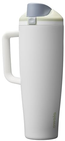 Owala FreeSip Tumbler Stainless Steel Water Bottle 40 oz Iced Breeze