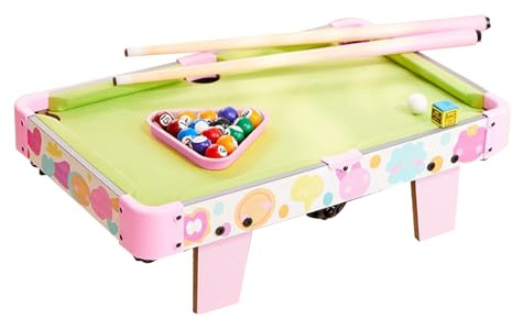 Tavolo portatile per piscina – Mini giocattolo da biliardo, divertente gioco da tavolo educativo, struttura compatta pieghevole, facile da trasportare con superficie di gioco stabile, ideale per