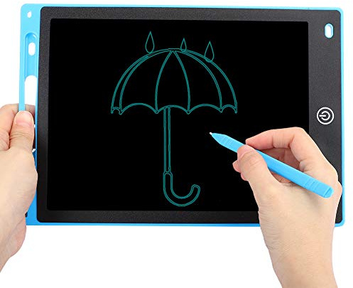LICAEVEY Kid Smart Handwriting Board Tydlig Handskrift 10-tums LCD-skrivplatta, Slätskrivande Ritbräda för Barn med 5 Färgalternativ, för Barn (BLUE)