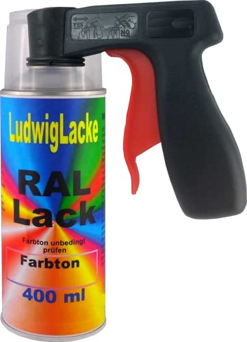 LudwigLacke RAL 9002 Grauweiss Matt 400 ml 1K Spray + Griff