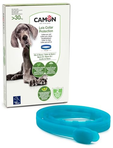 CAMON | Collare Protettivo per Cane (>30kg) con Olio di Neem, 75cm, Protezione Naturale fino a 2 Mesi
