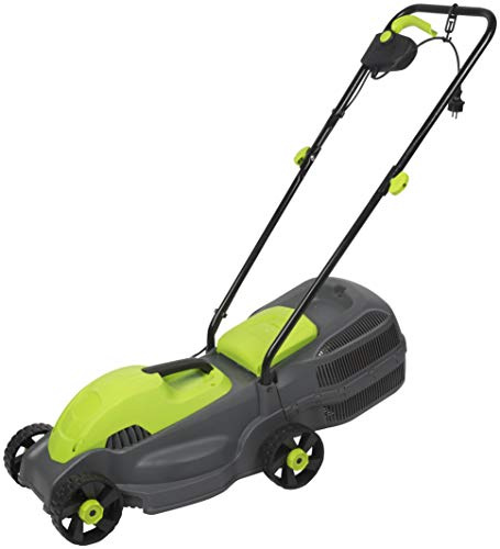 Kinzo Cortacésped eléctrico – Cortacésped eléctrico – 1100 W – con Recipiente colector – Ancho de Corte 320 mm