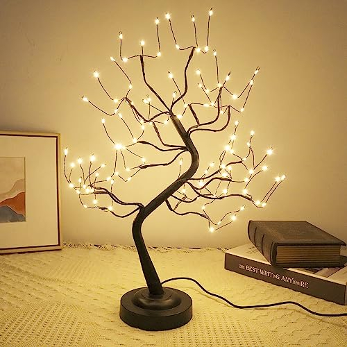 JOINTWIN Bonsai Light, 108L Fairy Lights Lamp for Room Decor, DIY Black Branch LED Artificial Lighted Tree, USB & Battery Operated for Holiday Decorations, Gift Ideas (Warm White)