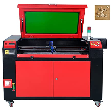VEVOR Graveur Laser CO2 100 W Machine de Gravure Découpe Table de Travail 600x900 mm Vitesse Gravure 0-800 mm/s Découpe 0-500 mm/s Épaisseur de Gravure 20 mm pour Bois Acrylique Verre 163x101x94,1 cm