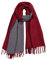 PFLife Damen Kaschmir Schal Wärmender Winter Schal Wendbares Modell mit Fransen Weiche große Kaschmir Decke, 80'' * 27'' (200 x 70 cm), Rotwein