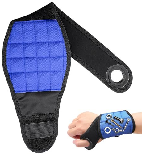 Handgelenkmagnet, Handgelenk-Magnetschraube, starker Handgelenkmagnet für Werkzeuge, Handgelenkmagnet für Bauarbeiter, magnetisches Armband zur Befestigung von kleinen Werkzeugen
